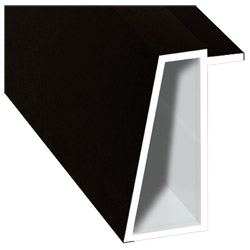 Kammerprofil 16x35 mm Lg. 6,00 m foliert 85 1805-167 Schwarzbraun Produktbild