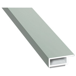 Kammerprofil 20x7mm SK Lg. 6,00m foliert mit Nase 70 3805-083 Achatgrau Glatt Produktbild