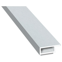 Kammerprofil 20x7 mm SK Lg. 6,00 m foliert mit Nase 72 5105-167 Lichtgrau Produktbild