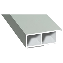 Kammerprofil 40x15mm SK Lg. 6,00m foliert, mit Nase 70 3805-167 Achatgrau Produktbild