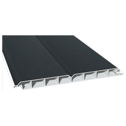 Nut- u. Federprofil 200x17mm Lg. 6,00m foliert, V-Fuge 70 1605-083 Anthrazitgrau Glatt Produktbild