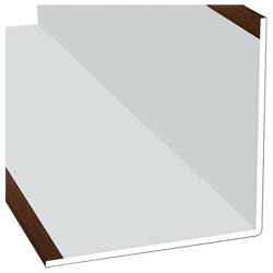 Winkelprofil 100x100x3mm Lg. 6,00m Außen foliert 316 2002-167 Macoré Produktbild
