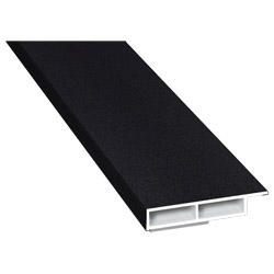 Kammerprofil 40x7mm SK Lg. 6,00m foliert mit Nase 70 2105-083 Schwarzgrau Glatt Produktbild
