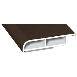Kammerprofil 35x7mm SK Lg. 6,00m foliert mit Nase 88 7505-167 Schokobraun Produktbild