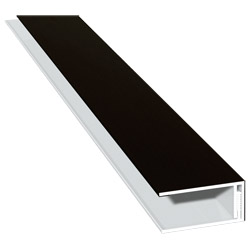 U-Profil zweiteilig 41x20mm Lg. 6,00m foliert 85 1805-167 Schwarzbraun Produktbild