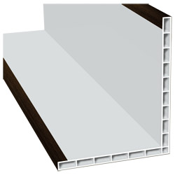 Hohlkammerwinkel 110x90mm Lg. 6,00m foliert 316 7004-167 Mooreiche Produktbild