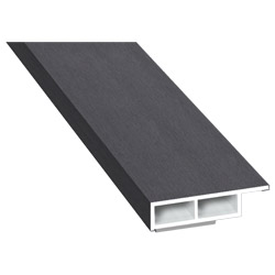 Kammerprofil 30x7mm SK Lg. 6,00m foliert mit Nase 436 1006metbrush Anthrazitgrau Produktbild