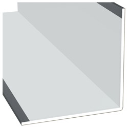 Winkelprofil 100x100x3mm Lg. 6,00m Außen foliert 70 1205-167 Basaltgrau Produktbild