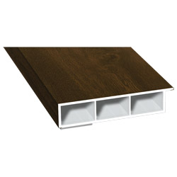 Kammerprofil 80x15mm SK Lg. 6,00m foliert, mit Nase 217 8007-167 Nussbaum Produktbild
