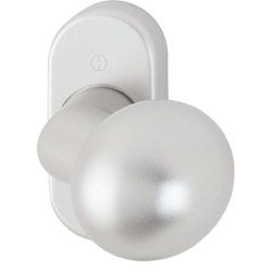 HOPPE Türknopf gekröpft fest/drehbar auf ovaler Rosette *50G/55* Produktbild