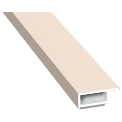 Kammerprofil 20x7mm SK Lg. 6,00m foliert mit Nase 456 5054 Cremeweiß Cool Color Produktbild