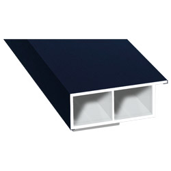 Kammerprofil 40x15mm SK Lg. 6,00m foliert, mit Nase 51 5005-167 Stahlblau Produktbild
