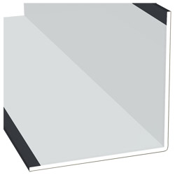 Winkelprofil 100x100x3mm Lg. 6,00m Außen foliert 701505-083 Schiefergrau Glatt Produktbild