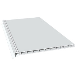 Rollladenkastendeckel 195mm Lg. 6,00m Weiß, ohne Schaum, VE: 30m Produktbild