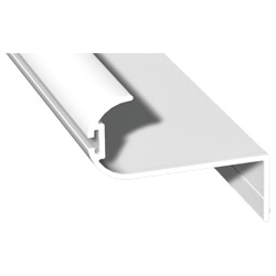 ALU Abrollprofil 52x24mm Lg. 6,00m Weiß ähnlich RAL 9016, VE: 12m Produktbild