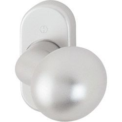 HOPPE Türknopf gekröpft fest auf ovaler Rosette *50G/55* Produktbild