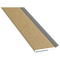 Flachprofil 30x3mm WL SK Lg. 6,00m foliert, WL Schwarz 311 8076-168 Eiche Natur Produktbild