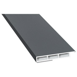 Kammerprofil 50x7mm SK Lg. 6,00m foliert mit Nase 70 1205-083 Basaltgrau Glatt Produktbild