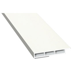 Kammerprofil 50x7mm SK Lg. 6,00m foliert mit Nase 456 5053 Altweiß Produktbild