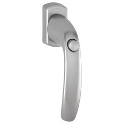 0810SV/U10 F9 Alu Stahl/N10A, mit Arrettierung, stahlgrau/7mm/40mm vorst.//ohne Schrauben/Rastung 90° Produktbild