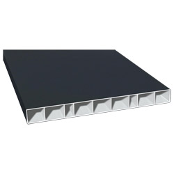Hohlkammerprofil 200x20mm Lg. 6,00m foliert 70 1605-167 Anthrazitgrau Produktbild