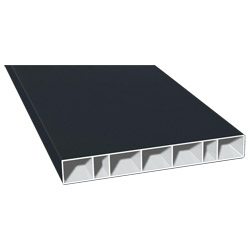 Hohlkammerprofil 150x20mm Lg. 6,00m foliert 70 1605-167 Anthrazitgrau Produktbild