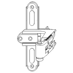 Kreuzband BLR seitl. reg. m.Ans.Lasche KR= 20-32 AT= 18 Gr.0 Grau-S Produktbild