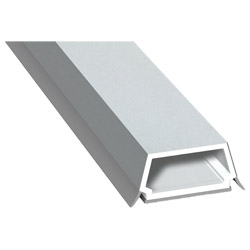 Trapez-Sprosse 27mm SK Lg. 6,00m foliert, mit zwei schwarzen Weichlippen 72 5105-167 Lichtgrau Produktbild