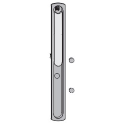 AUSKLAPPHEBEL HS 300 RAL8022 K1 Produktbild