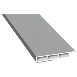 Kammerprofil 50x7 mm SK Lg. 6,00 m foliert mit Nase 70 0405-083 Signalgrau Glatt Produktbild