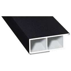 Kammerprofil 40x15mm SK Lg. 6,00m foliert, mit Nase 70 2105-083 Schwarzgrau Glatt Produktbild