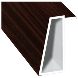 Kammerprofil 16x35 mm Lg. 6,00 m foliert 206 5021-167 Sapeli Produktbild