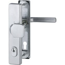 E61G/2222ZA/2210/1643Z Garnitur HOPPE-Schnellstift/ES1/F69 Edelstahl matt/Profilzylinder 92mm/10mm/FDW-Vierkantstift/67- Produktbild