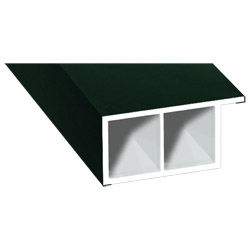 Kammerprofil 30x15mm Lg. 6,00m foliert, mit Nase 61 2505-167 Dunkelgrün Produktbild