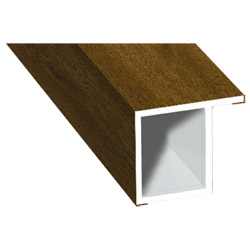Kammerprofil 17x15mm Lg. 6,00m foliert, mit Nase 217 8001-167 Golden Oak Produktbild