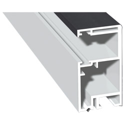 Rollladenführung 30x57mm Lg. 6,00m Rückseite foliert, ohne Bürste GK Grau 436 7003 Anthrazitgrau Cool Color Produktbild