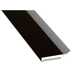 Flachprofil 20x3mm WL SK Lg. 6,00m foliert, WL Schwarz 85 1805-167 Schwarzbraun Produktbild