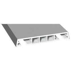 Verkleidungsprofil 85x12mm Lg. 6,00m foliert 70 0405-083 Signalgrau Glatt Produktbild
