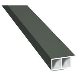 Kammerprofil 30x15mm SK Lg. 6,00m foliert, mit Nase 436 7048 Basaltgrau Cool Color Produktbild