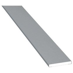 Flachprofil 25x3mm Lg. 6,00m foliert 71 5505-167 Silbergrau Produktbild