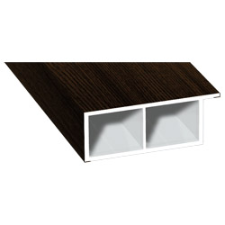 Kammerprofil 40x15mm Lg. 6,00m foliert, mit Nase 316 7004-167 Mooreiche Produktbild