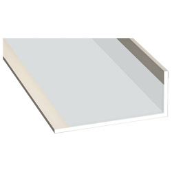 Winkelprof. 25x60x2 K Lg. 6,00 Cremeweiss 13 7905-167 AUSSEN FOLIERT Produktbild