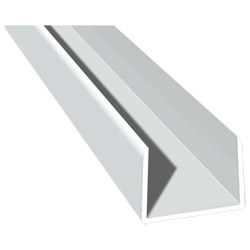 U-Profil 40x55mm Lg. 6,00m Weiß, VE: 60m Produktbild