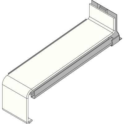 VF250 RAL 9016 weiß - Aluminium-Längsverbinder inkl. Dichtset für VBH250 Produktbild