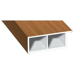 Kammerprofil 40x15mm Lg. 6,00m foliert, mit Nase 49198 Indian Produktbild