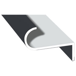 Abrollprofil schraubbar Lg. 6,00m foliert 701505-083 Schiefergrau Glatt Produktbild