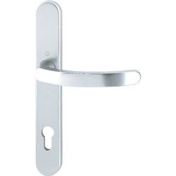 1500/3357SN Halbgarnitur, Innenseite/F1 Alu natur/8mm/40mm vorst./Profilzylinder 92mm// Produktbild