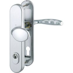 76G/3332ZA/3410/1810H Garnitur HOPPE-Schnellstift/ES1/F1 Alu natur/Profilzylinder 92mm/10mm/FDW-Vierkantstift/66-71 mm/ Produktbild