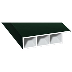 Kammerprofil 60x15mm Lg. 6,00m foliert, mit Nase 61 2505-167 Dunkelgrün Produktbild