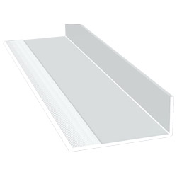 Winkelprofil 40x100x4,2mm Lg. 6,00m Weiß, VE: 30m mit Innenriefen Produktbild